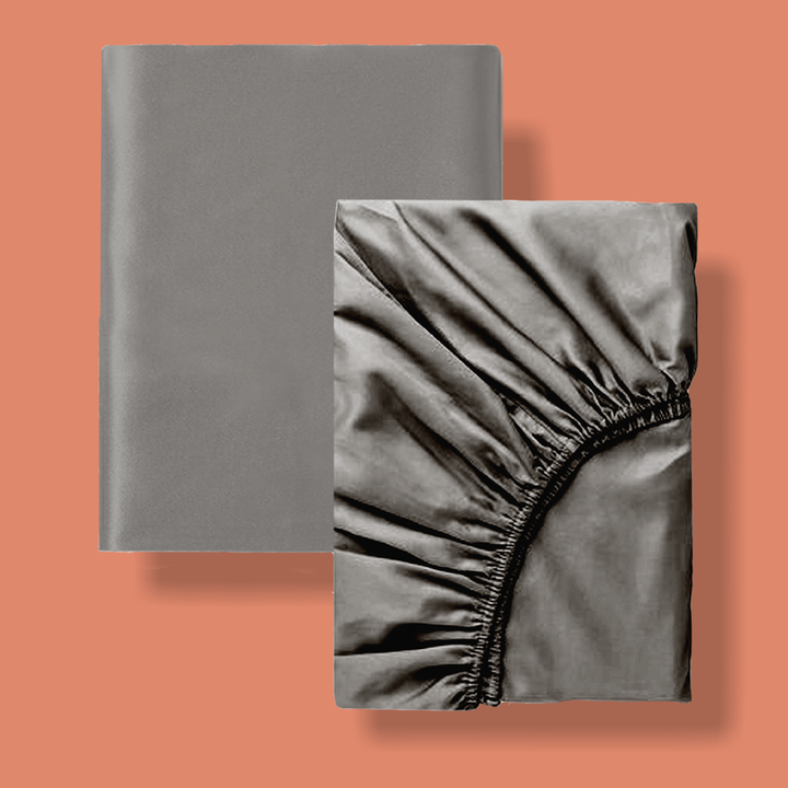 Satin Washable Sheet Set (2pk) - Gunmetal