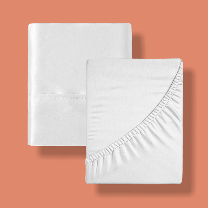 Satin Washable Sheet Set (2pk) - White