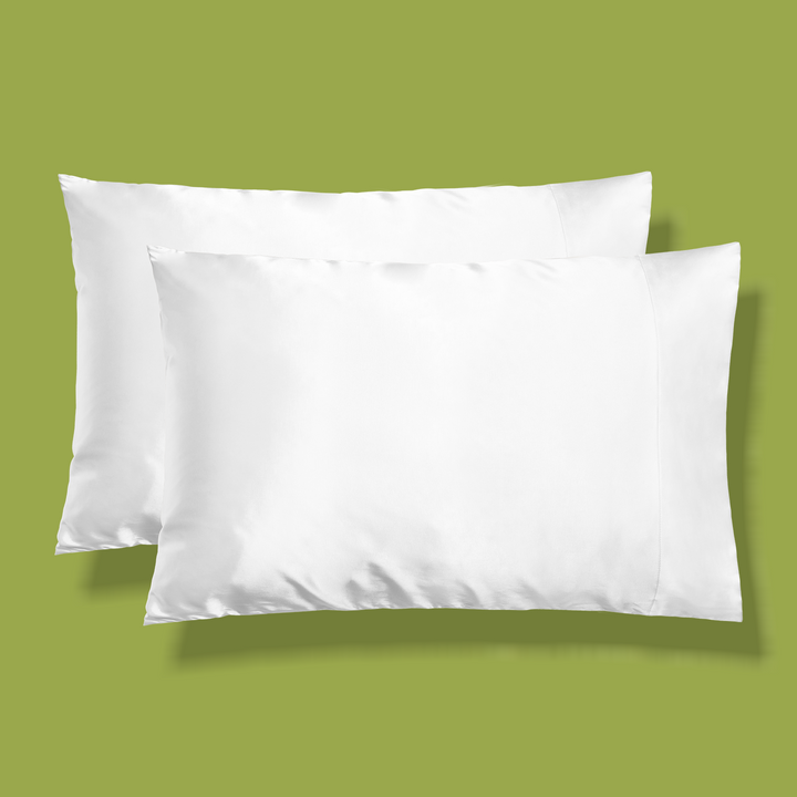 Vegan Satin Pillowcase (2pk) - White