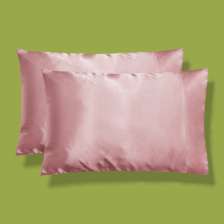 Vegan Satin Pillowcase (2pk) - Blush